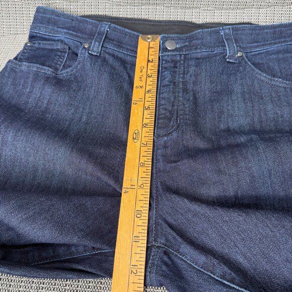 Chicos Fabulously Slimming Womens Size 2 Blue Straight Leg Denim Jeans - Picture 5 of 10